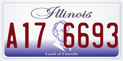 IL license plate A176693