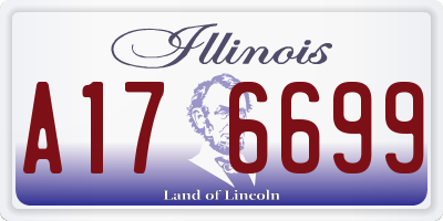 IL license plate A176699