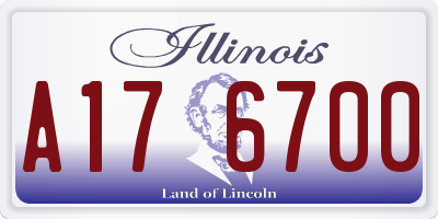 IL license plate A176700