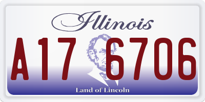 IL license plate A176706
