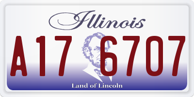 IL license plate A176707