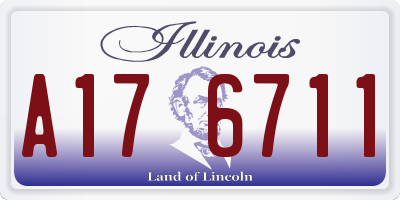 IL license plate A176711