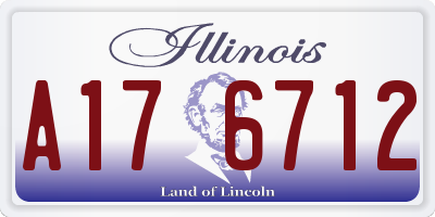 IL license plate A176712