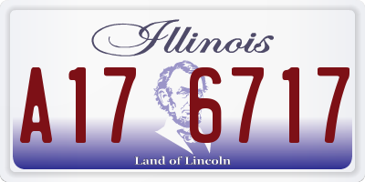 IL license plate A176717
