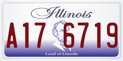 IL license plate A176719