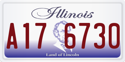IL license plate A176730