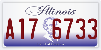 IL license plate A176733
