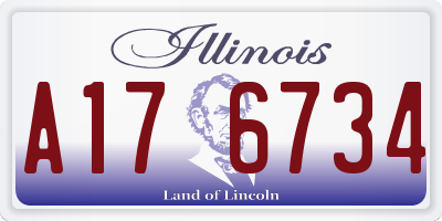 IL license plate A176734