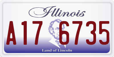 IL license plate A176735
