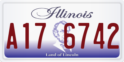 IL license plate A176742