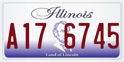 IL license plate A176745