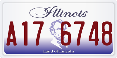 IL license plate A176748