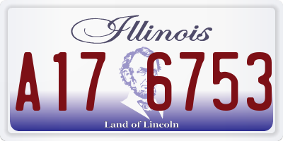 IL license plate A176753