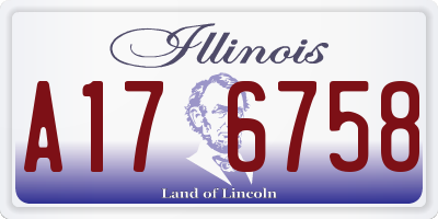 IL license plate A176758