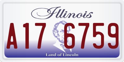 IL license plate A176759