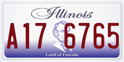 IL license plate A176765