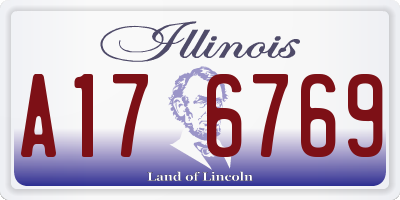 IL license plate A176769
