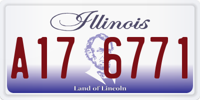 IL license plate A176771