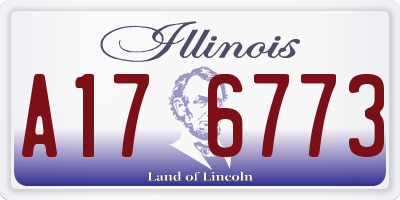 IL license plate A176773