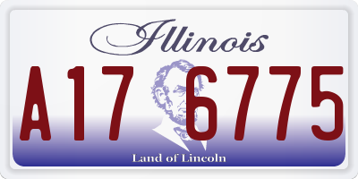 IL license plate A176775