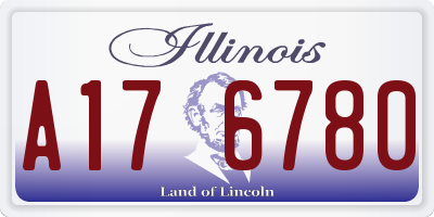 IL license plate A176780