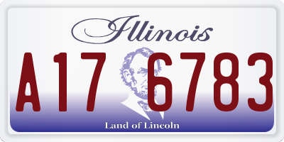 IL license plate A176783