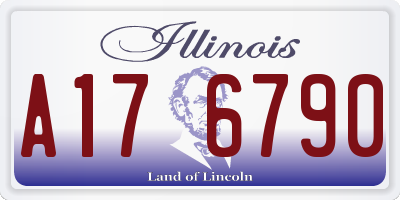 IL license plate A176790
