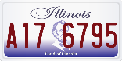 IL license plate A176795