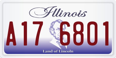 IL license plate A176801