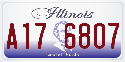IL license plate A176807
