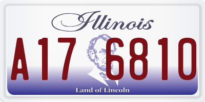 IL license plate A176810