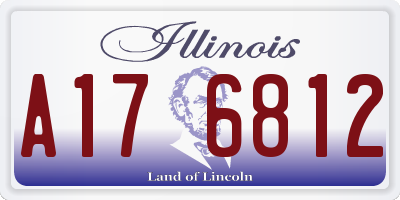 IL license plate A176812