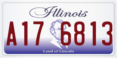 IL license plate A176813