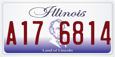 IL license plate A176814