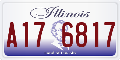 IL license plate A176817