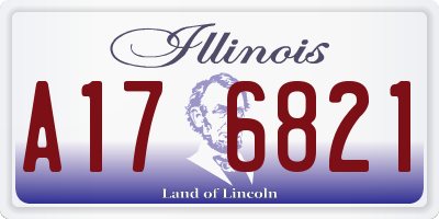 IL license plate A176821