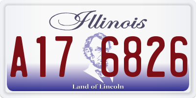 IL license plate A176826