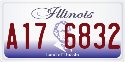 IL license plate A176832