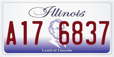 IL license plate A176837