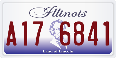 IL license plate A176841
