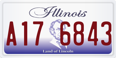 IL license plate A176843
