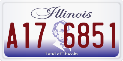 IL license plate A176851