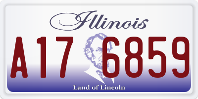 IL license plate A176859