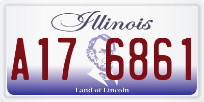 IL license plate A176861