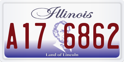 IL license plate A176862