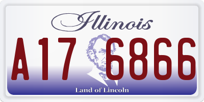 IL license plate A176866