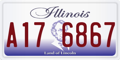 IL license plate A176867