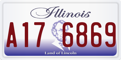 IL license plate A176869