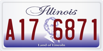 IL license plate A176871