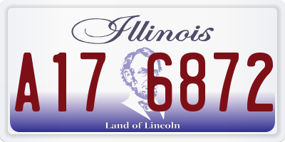 IL license plate A176872